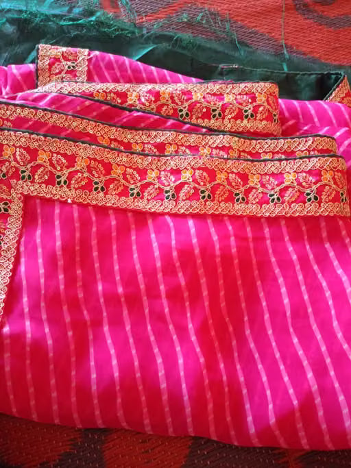 NEW SUPERHIT TRENDING EMBROIDERED COTTON THREAD & SEQUINS WORK DESIGNER SAREE