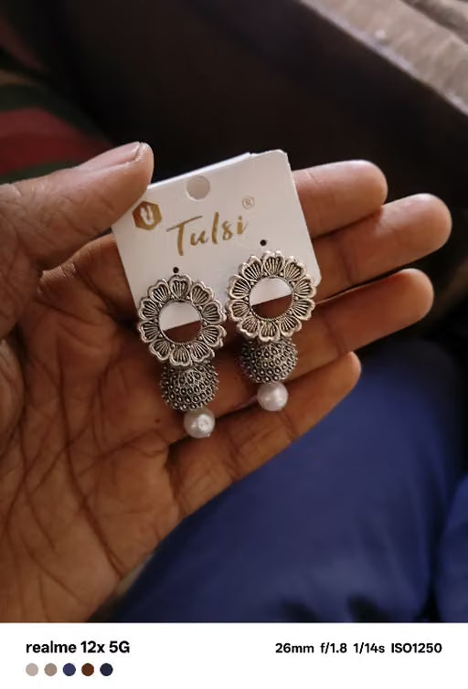 Silver Plated Earrings ( Combo Of 6)