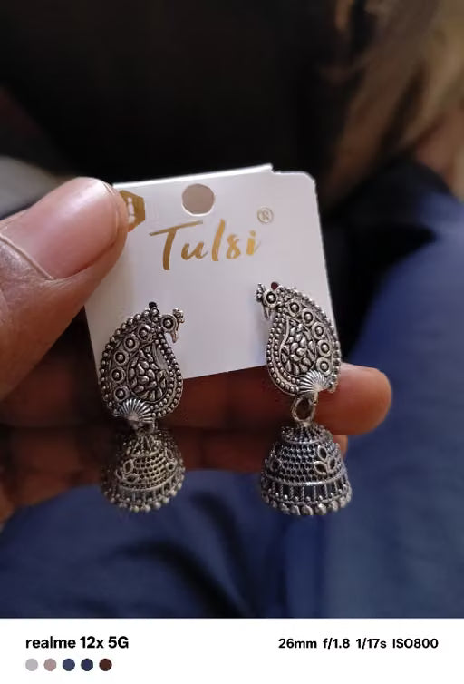 Silver Plated Earrings ( Combo Of 6)