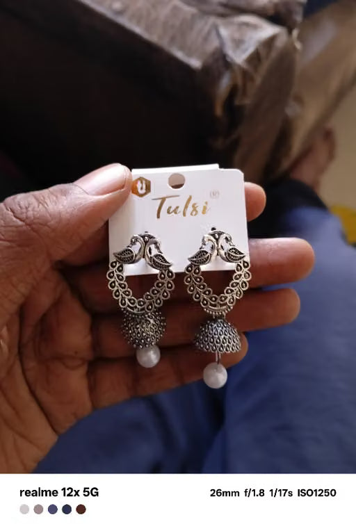 Silver Plated Earrings ( Combo Of 6)