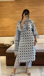 Vidusha printed soft cotton kurti set for women