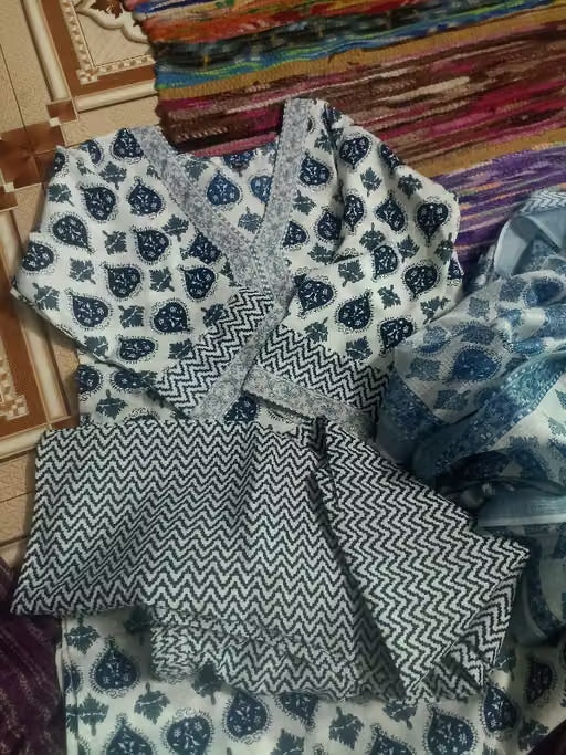 Vidusha printed soft cotton kurti set for women
