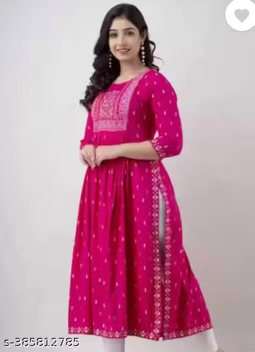 Stylish women nayra cut kurti