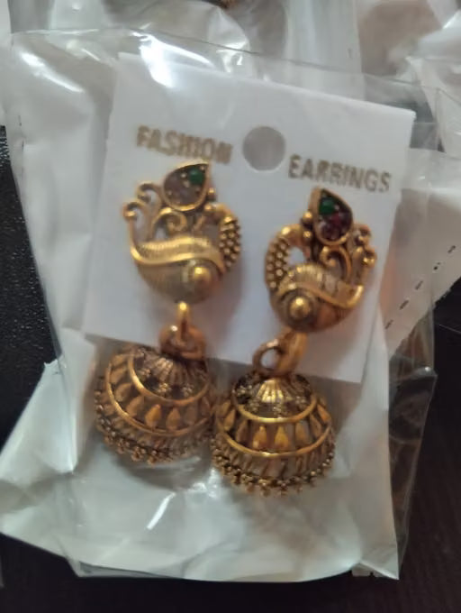 Gold Plated Traditional Ethnic Jhumka – Set of 6