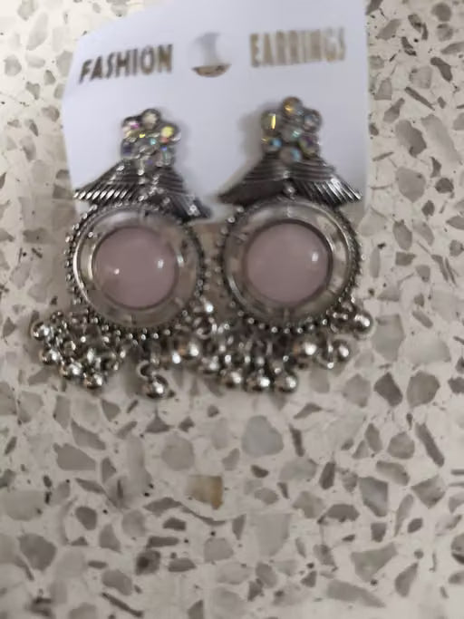 Silver jhumkas (Pack of 4)