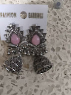 Silver jhumkas (Pack of 4)