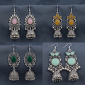 Silver jhumkas (Pack of 4)