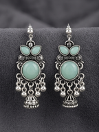 Silver jhumkas (Pack of 4)