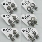 Silver Plated Earrings ( Combo Of 6)