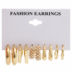 Vassaley American  C-Shaped Earrings(Pack of 5)