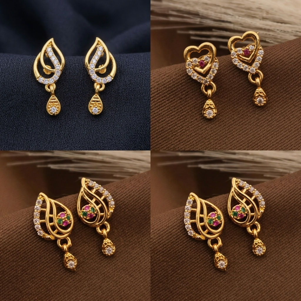 Treanding Fancy Dimond Earring (pack of 3)
