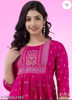 Stylish women nayra cut kurti