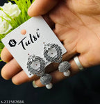 Silver Plated Earrings ( Combo Of 6)