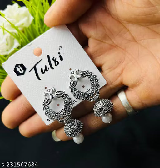 Silver Plated Earrings ( Combo Of 6)