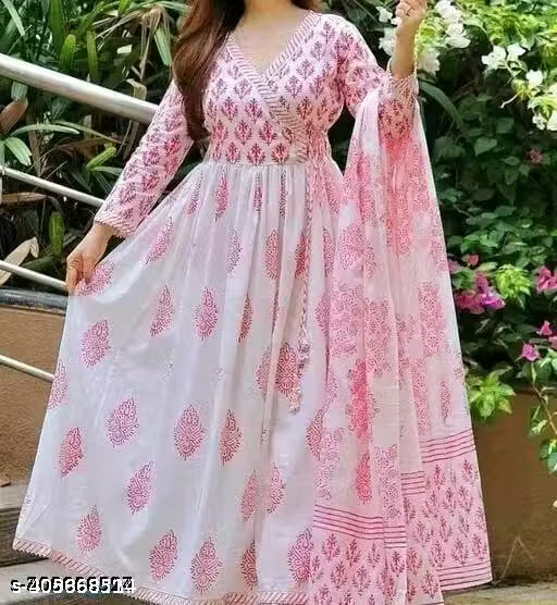 women pink gawn