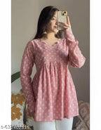 Printed Peplum Top Sweetheart Neck Mauve Floral Babydoll Top